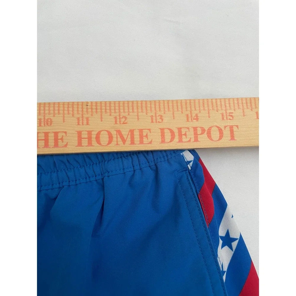 Chubbies American Flag Board Shorts Medium‎ Red White Blue Swim Trunks 5